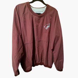 Antigua Burgundy Crewneck Pullover